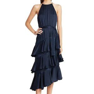 Zimmermann Asymmetrical Navy Dress